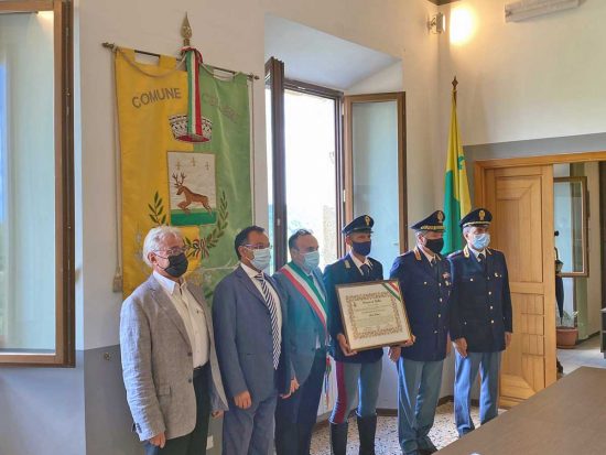 Cellere - Il conferimento della cittadinanza onoraria ad Alessio Catani