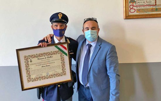 Cellere - Il conferimento della cittadinanza onoraria ad Alessio Catani