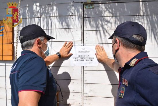Civitavecchia - Polizia - Locale chiuso