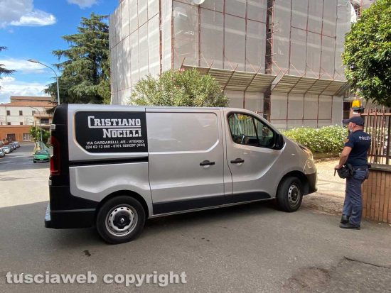 Viterbo - Uomo precipitato in via del Carnaro