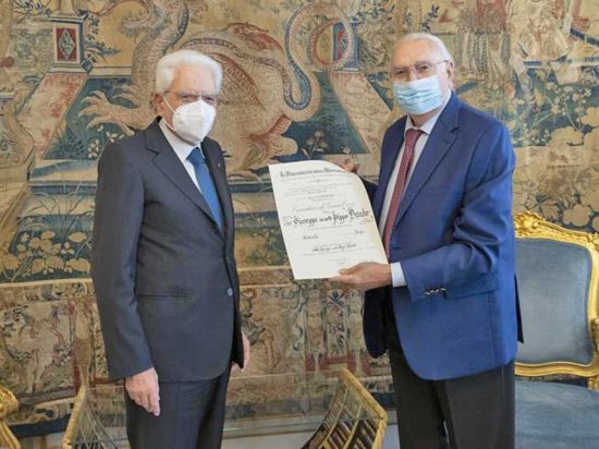 Sergio Mattarella e Pippo Baudo