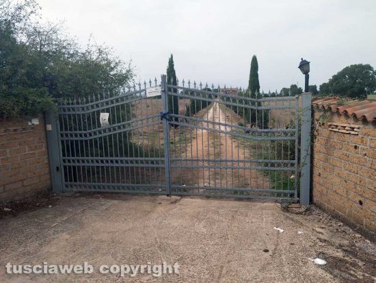 Castel Sant'Elia - Il casale dove è avvenuto il femminicidio-suicidio