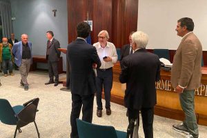Viterbo - Il ministro del Turismo Massimo Garavaglia in visita alle Terme dei Papi