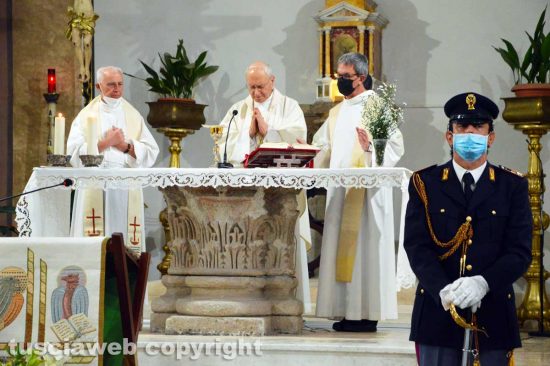 Viterbo - Polizia di stato - La messa per san Michele arcangelo