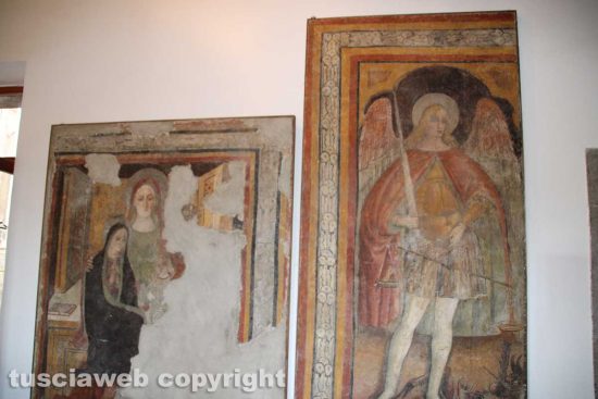 Viterbo - Gli affreschi a palazzo Gallo a Bagnaia