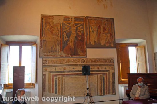Viterbo - Gli affreschi a palazzo Gallo a Bagnaia