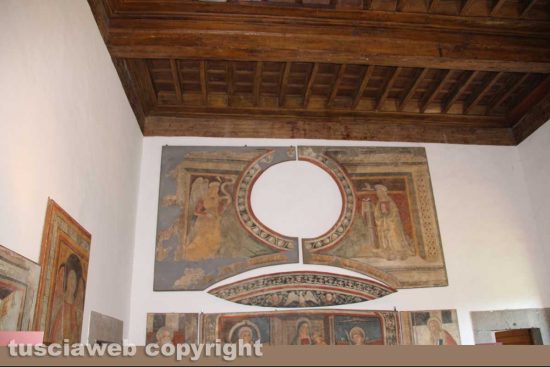 Viterbo - Gli affreschi a palazzo Gallo a Bagnaia