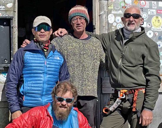 I viterbesi Francesco Ripa e Giovanni Bartoletti sulla cima della Marmolada