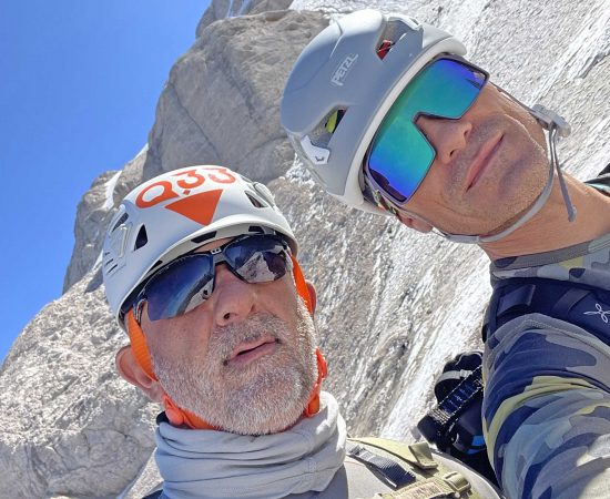 I viterbesi Francesco Ripa e Giovanni Bartoletti sulla cima della Marmolada