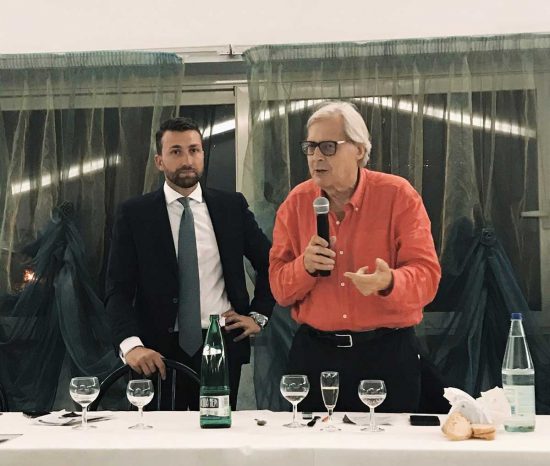 Fabio Notazio con Vittorio Sgarbi