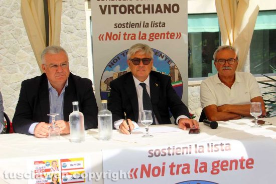 Vitorchiano - Francesco Ciarlanti (FI), Umberto Fusco (Lega) e Massimo Giampieri (FdI)