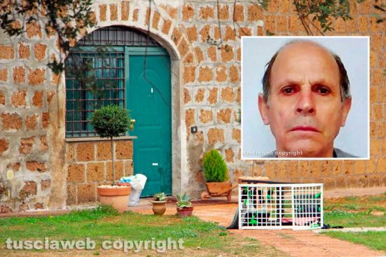 Castel Sant'Elia – Il casale del femminicidio-suicidio - Nel riquadro Ciriaco Pigliaru