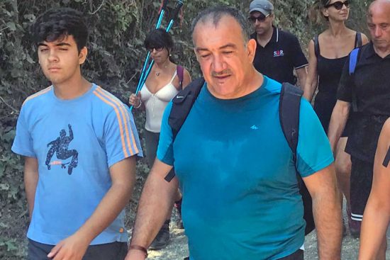 Il sindaco di Vitorchiano in cammino sulle vie dell'esilio di Santa Rosa