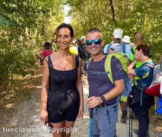 La consigliera comunale Paola Bugiotti al Cammino sulle vie dell'esilio di Santa Rosa