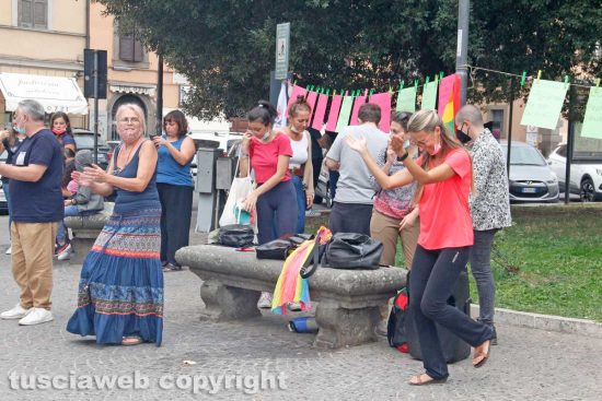 La manifestazione in piazza della Rocca a sostegno delle donne afghane