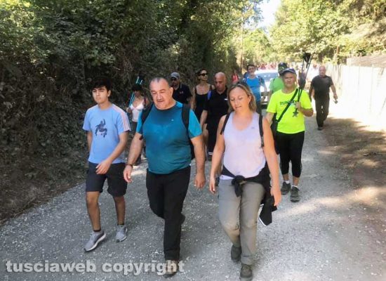 Il sindaco di Vitorchiano Grassotti al Cammino sulle vie dell'esilio di Santa Rosa