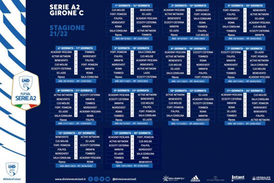 Sport - Calcio a cinque - Il calendario dell'Active network