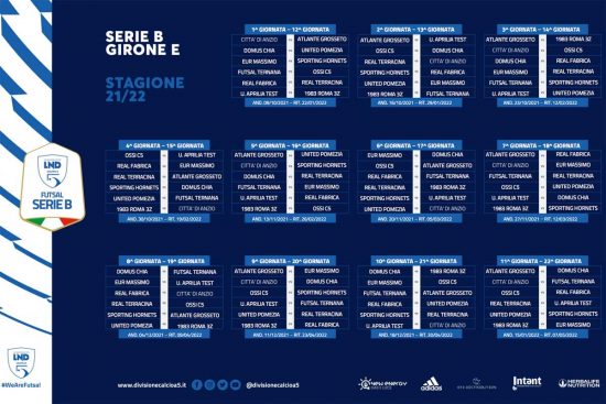 Sport - Calcio a cinque - Il calendario del Real Fabrica di Roma
