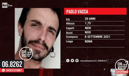 Chi l'ha visto? - Paolo Vacca