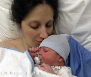 Noah Galeotti con la madre Martina Lucchesi