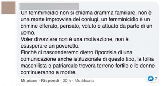 Femminicidio-suicidio a Castel sant'Elia - La polemica Facebook