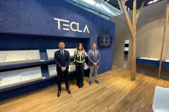 Luca Giampieri in visita alle aziende civitoniche protagoniste della mostra Cersaie