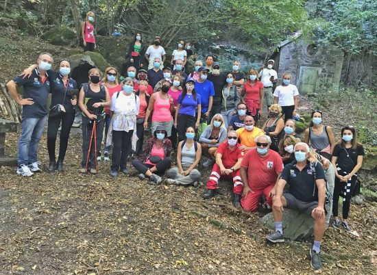 In cammino sulle vie dell'esilio di Santa Rosa - Sosta alle sorgenti Acquaspasa