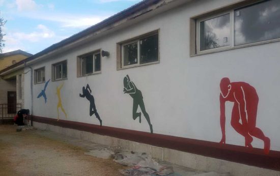 Viterbo - Gli spogliatoi del campo scuola