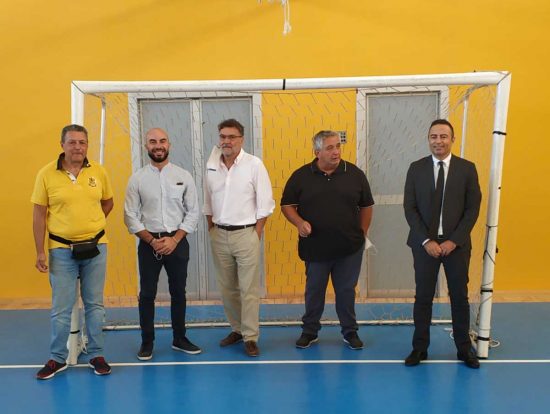 Viterbo. Sopralluogo alla palestra del Savi