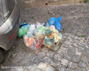 Viterbo - Rifiuti in via Lucchi