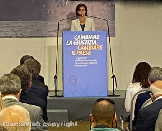 La ministra Marta Cartabia al congresso nazionale dell’Unione camere penali italiane