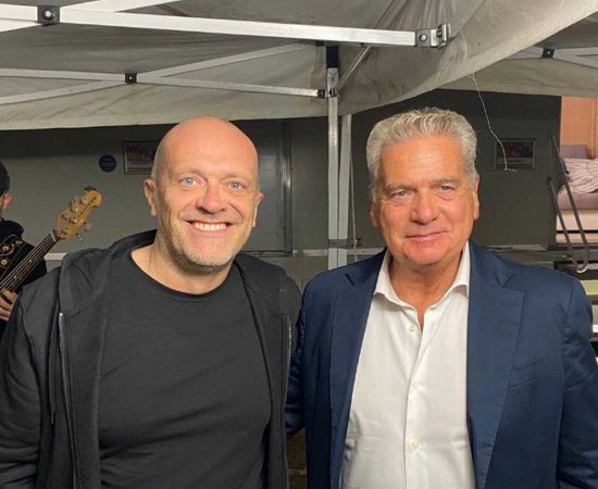 Il sindaco Arena con Max Pezzali