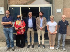 Viterbo - inaugurazione dell'info point della via Francigena in via Ascenzi