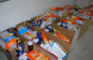 Il cibo raccolto dall'Ordine di Malta Italia a Civitavecchia