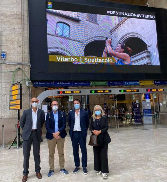 Lo spot promozionale di Viterbo da oggi alla Stazione Centrale di Milano