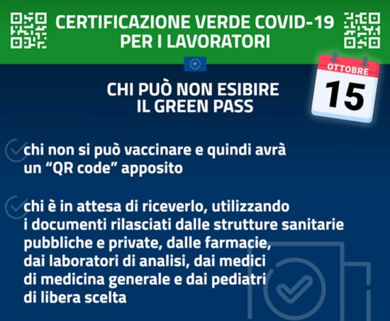 Certificazione verde - Le linee guida del governo