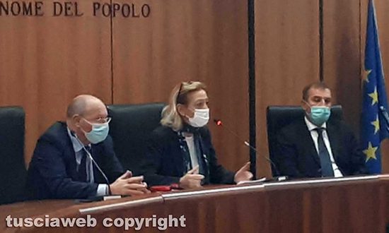 Tribunale - I saluti della presidente Maria Rosaria Covelli