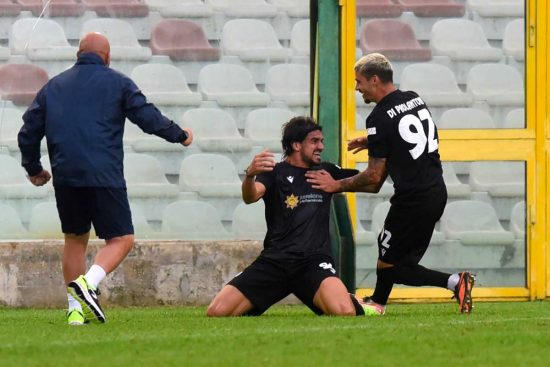 Sport - Calcio - Monterosi - L'esultanza dei biancorossi