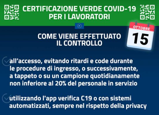 Certificazione verde - Le linee guida del governo
