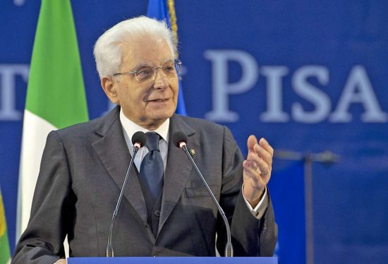 Sergio Mattarella all'università degli studi di Pisa