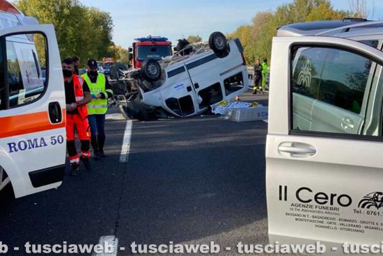 Mortale tra Orte e Magliano Sabina