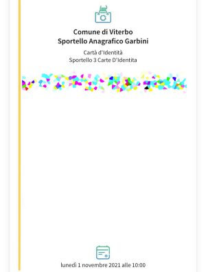 Anagrafe - L'appuntamento il primo novembre