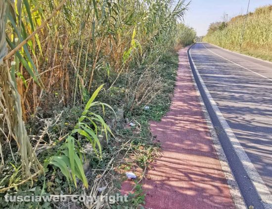 Viterbo - La pista pedonabile che porta alle terme