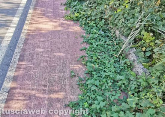 Viterbo - La pista pedonabile che porta alle terme