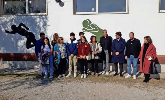 Viterbo - Inaugurato il murales realizzato dai ragazzi dell'Orioli
