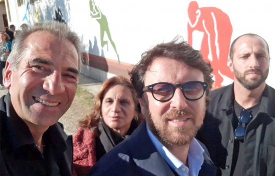 Viterbo - Inaugurato il murales realizzato dai ragazzi dell'Orioli