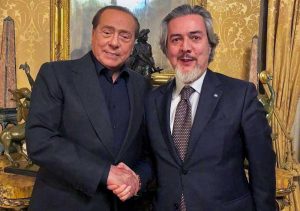 Silvio Berlusconi e Francesco Battistoni