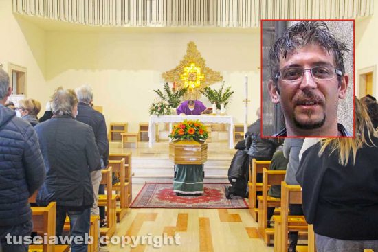 I funerali di Massimo Meli - Nel riquadro: Massimo Meli