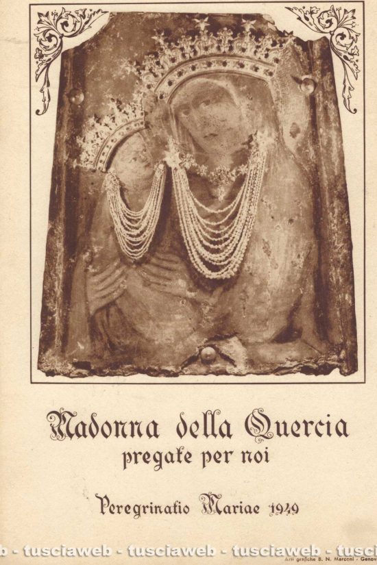 Viterbo - La locandina della “Peregrinatio Mariae” del 1949