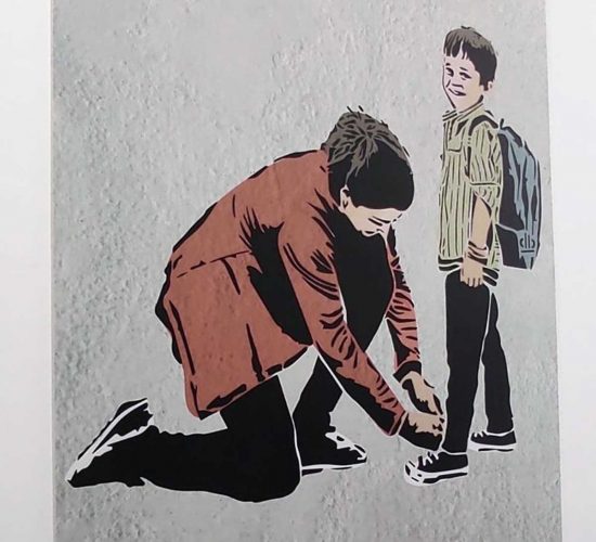 Viterbo - Il murales per la Giornata europea delle fondazioni